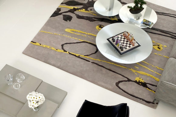 custom handmade luxury tufted c'nai rug