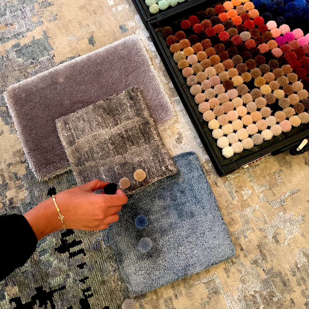 Fully customizable handmade area rugs